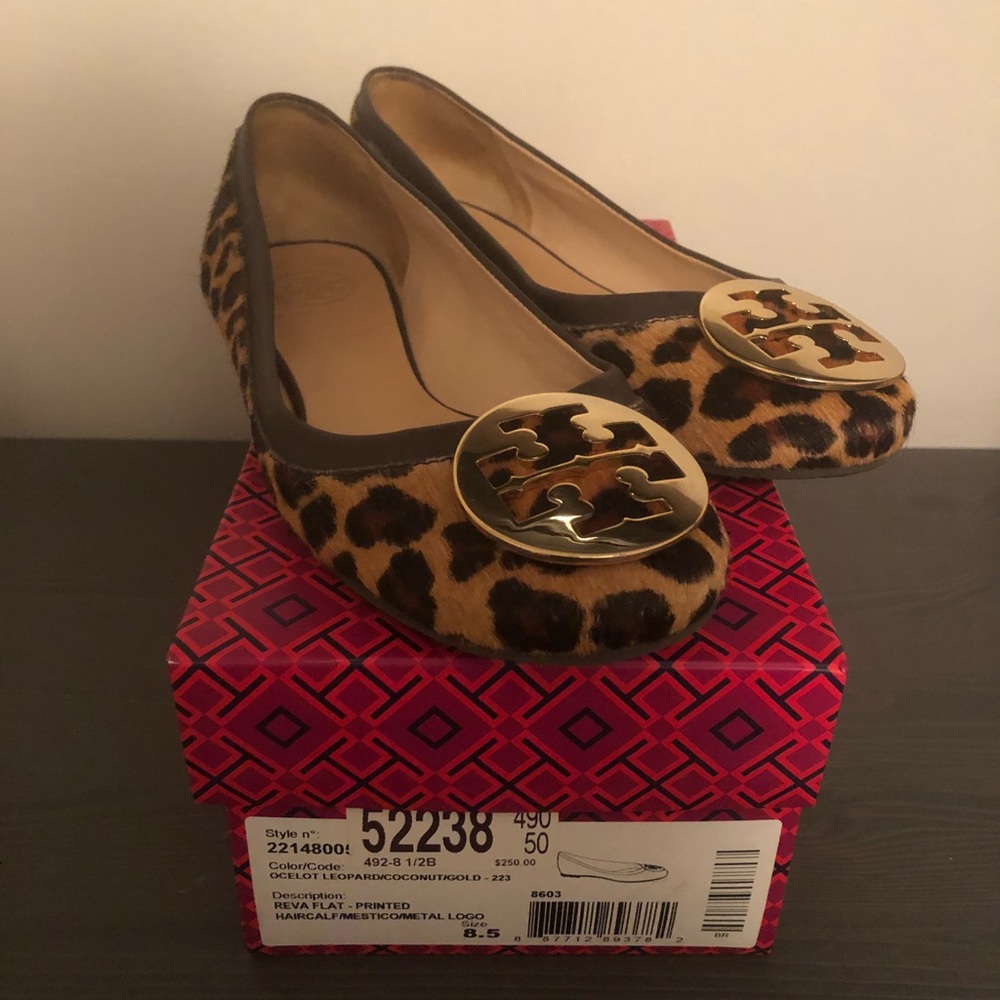 Tory Burch Leopard Reva Flat